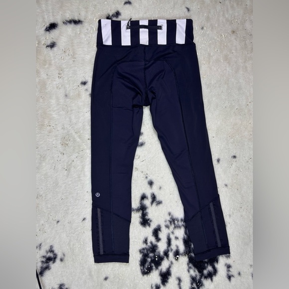 Lululemon Athletica Black Stretch Spandex Yoga Gym Workout Leggings Size 4 - Picture 6 of 8